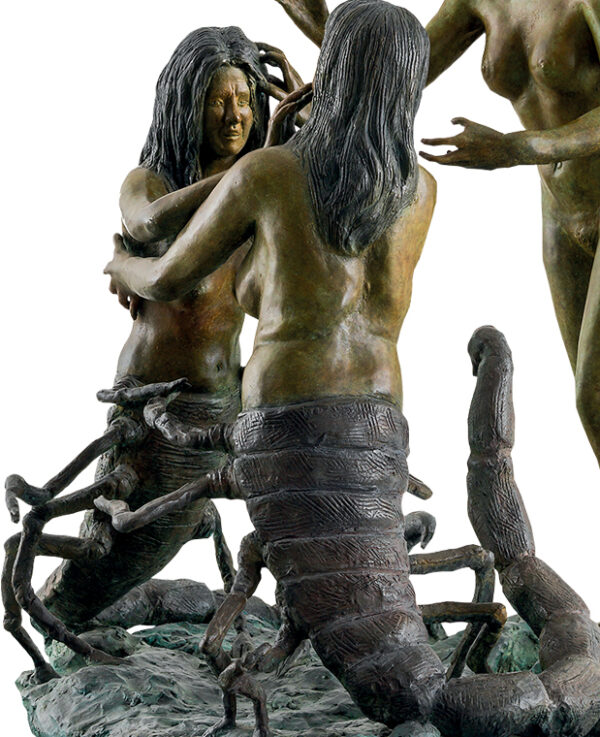 medusa-skorpione-bronze-zwei